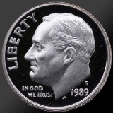 1989 Roosevelt Dime Gem Proof Coin!