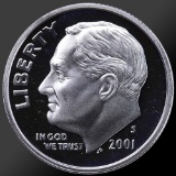 2001 Roosevelt Dime Gem Proof Coin!