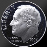 1994 90% Silver Roosevelt Dime Gem Proof Coin!