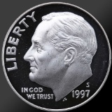 1997 90% Silver Roosevelt Dime Gem Proof Coin!