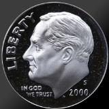 2000 90% Silver Roosevelt Dime Gem Proof Coin!