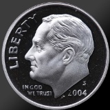 2004 90% Silver Roosevelt Dime Gem Proof Coin!