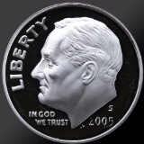 2005 90% Silver Roosevelt Dime Gem Proof Coin!