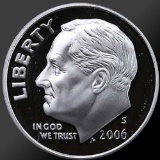 2006 90% Silver Roosevelt Dime Gem Proof Coin!