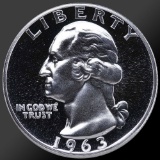 1963 Washington Quarter Gem Proof Coin!