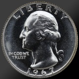 1967 Washington Quarter Gem SMS Coin!