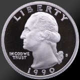 1990 Washington Quarter Gem Proof Coin!