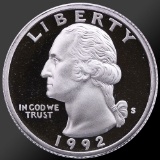 1992 Washington Quarter Gem Proof Coin!