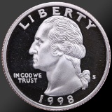 1998 Washington Quarter Gem Proof Coin!