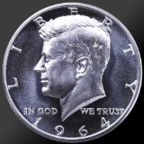 1964 Kennedy Half Dollar Gem Proof Coin 90% Silver!