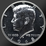 1968 Kennedy Half Dollar Gem Proof Coin 40% Silver!