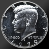 1970 Kennedy Half Dollar Gem Proof Coin 40% Silver!