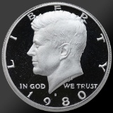 1980 Kennedy Half Dollar Gem Proof Coin!