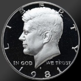 1981 Kennedy Half Dollar Gem Proof Coin!