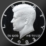 1982 Kennedy Half Dollar Gem Proof Coin!