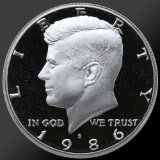 1986 Kennedy Half Dollar Gem Proof Coin!