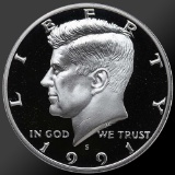 1991 Kennedy Half Dollar Gem Proof Coin!