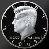 1993 Kennedy Half Dollar Gem Proof Coin!