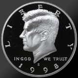 1998 Kennedy Half Dollar Gem Proof Coin!