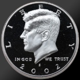 2002 Kennedy Half Dollar Gem Proof Coin!