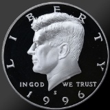 1996 90% Silver Kennedy Half Dollar Gem Proof Coin!