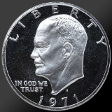 1971 Silver Eisenhower Ike Dollar Gem Proof Coin!