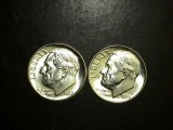 1959 P-D Lot of 2 Brilliant Uncirculated Dimes!