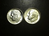 1961 P-D Lot of 2 Brilliant Uncirculated Dimes!