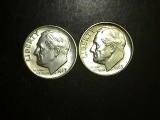 1963 P-D Lot of 2 Brilliant Uncirculated Dimes!