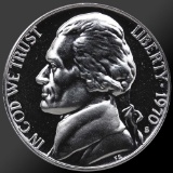 1970 Jefferson Nickel Gem Proof Coin!