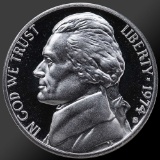 1974 Jefferson Nickel Gem Proof Coin!