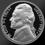 1981 Jefferson Nickel Gem Proof Coin!