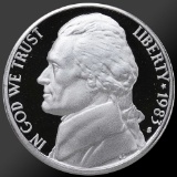 1983 Jefferson Nickel Gem Proof Coin!