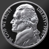 1986 Jefferson Nickel Gem Proof Coin!