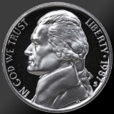 1987 Jefferson Nickel Gem Proof Coin!