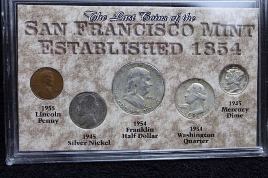 The Last Coins of the San Francisco Mint Set Established 1854