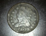 1809 Half Cent Rotated Reverse