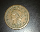 1849 Large Cent Full Liberty
