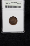 1883 Indian Head Cent MS 64RB ANACS