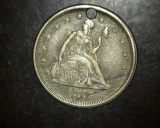 1875 S Twenty Cent EF