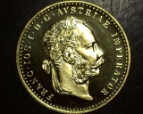 1915 Austria $1 Ducat Gold Coin Re-Strike *Proof Like BU Foreign Gold*