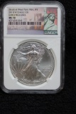 2015 WÊ 1 oz. Silver American Eagle MS 70 Struck at WestPoint Early Releases NGC