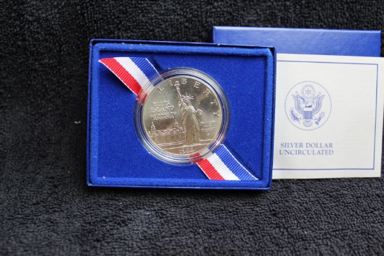 1986 Silver Statue of Liberty Commemorative UNC Dollar