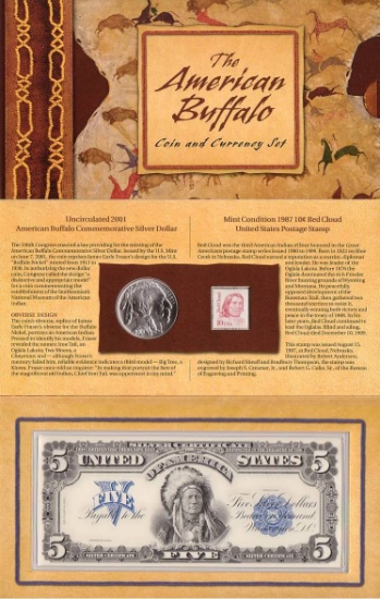 2001 American Buffalo Coin & Currency Set