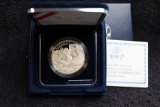 2007 Jamestown Silver Dollar Proof Box & COA