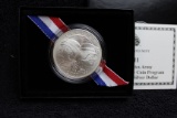 2011 United States Army Commemorative Silver Dollar UNC Box & COA