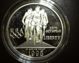 1995 Olympic Cycling Silver Dollar PROOF