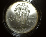 1995 Olympic Cycling Silver Dollar UNC