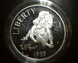 1995-s Civil War Battlefields Proof Commemorative Silver Dollar