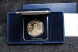 2002 Olympic Salt Lake City Silver Dollar Proof BOX & COA
